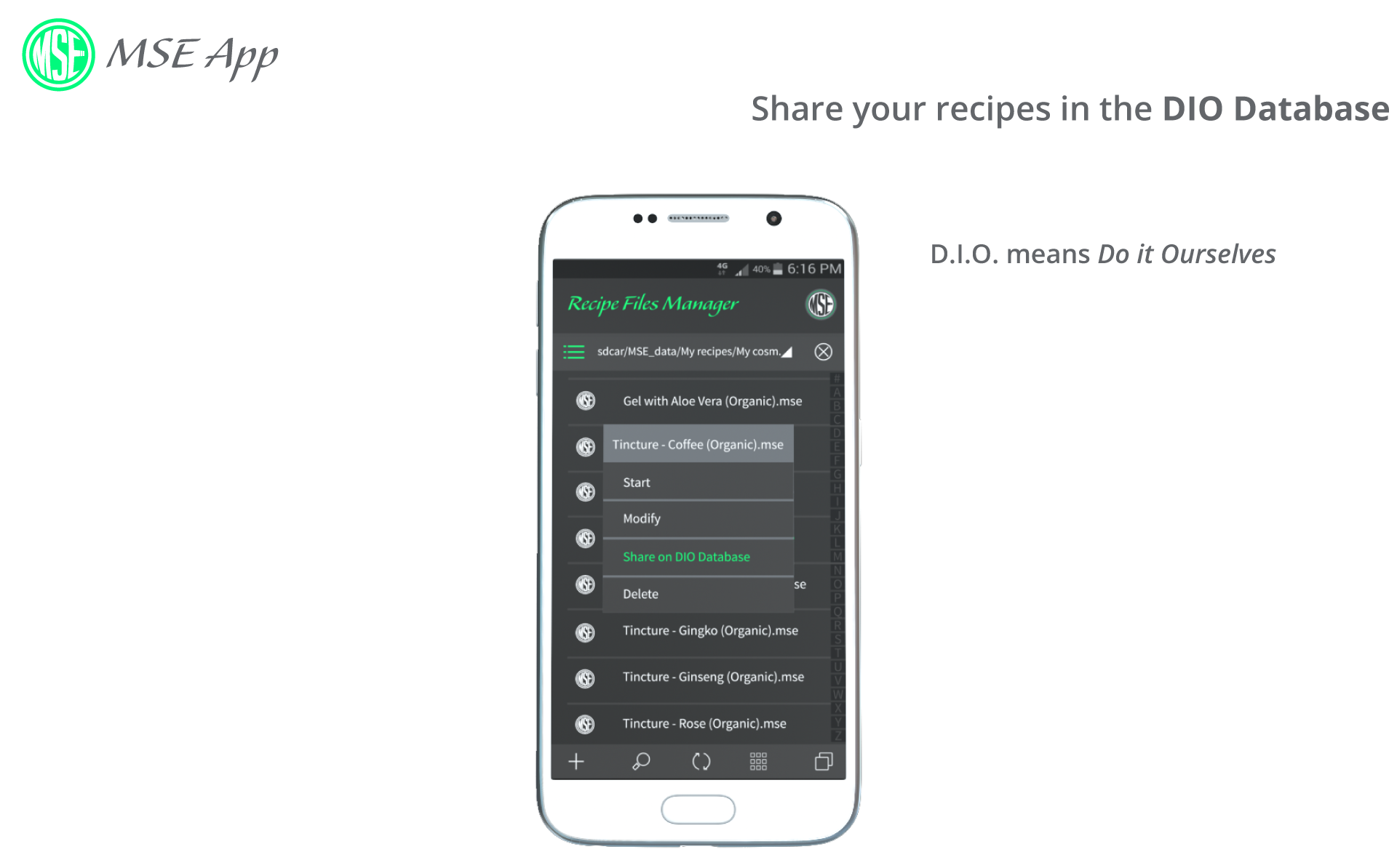 Share easily your recipes